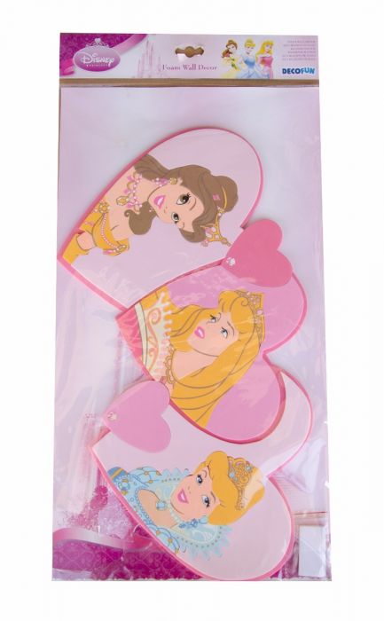Adesivi Principesse Disney in schiuma morbida Princess Disney cm50x27 23512  Adesivi bambini camere